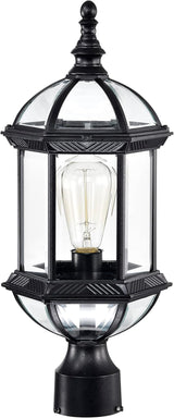 Nuvo Lighting 60/4976 Traditional One Light Post Mount from Boxwood collection in Black finish - Outdoor Path Light | Lumora