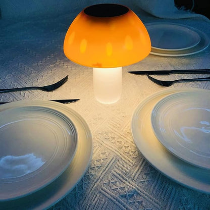 Solar Mushroom Lights Outdoor Ground Waterproof Solar LED Light Sensor Landscape Night Light for Garden,Backyard,Step,Grass Ground(2 Pack, White Light)
