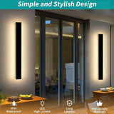 Mikeru 31.4inch Outdoor Wall Light Fixtures, 3000k/4500k/6000k Three Colors Switchable Exterior Wall Sconces | Lumora