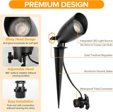 LUTEC 12V Low Voltage Landscape Lighting, Die-cast Aluminum Spot Lights with Connectors, Low Voltage Pathway Lights | Lumora
