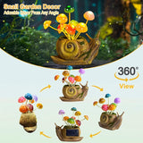 1 Pack Solar Lights Outdoor Snail Garden Statues with Mushrooms& 4 Pack Solar Pathway Lights, Gardening Gifts for | Lumora