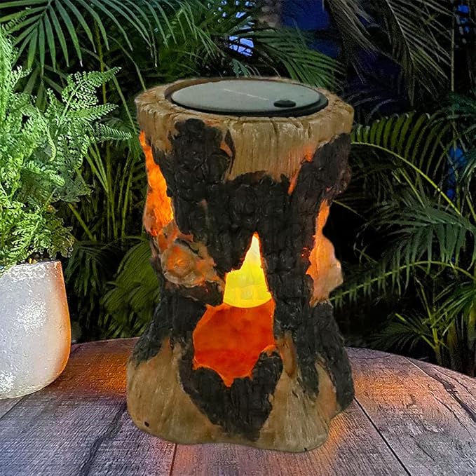 Yardwe Solar Lawn Pathway Lights Outdoor Garden Stump Lamp Solar Yard Lighting Landscape Decor for Park Patio | Lumora