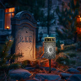 Cemetery Solar Lights for Grave Outdoor Waterproof Moon Star and Sun Solar Garden Stake Lights Black LED Lantern | Lumora