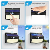 Solar Outdoor Lights, 12 Packs Solar Motion Sensor Security Lights with 3 Lighting Modes Solar Wall Lights | Lumora