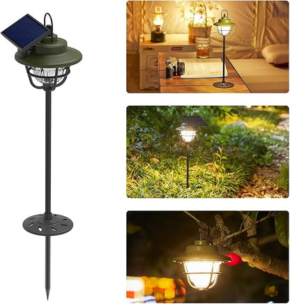 SUNREI Multipurpose Solar Light, Automatic Sensing Outdoor Solar Lights, Infinite Dimming, 35h Battery Life, Type-C Charging, Ipx6 Waterproof for Courtyards, Lawns, Gardens, Pathway, Indoor, etc