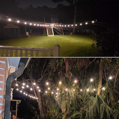 YQL Outdoor String Lights Hanging Kit,Globe String Lights Suspension Kit,164ft Black Vinyl-Coated 304 Stainless Steel Cable,String Light Guide Wire,Hook & Eye Turnbuckle Wire Rope Tension