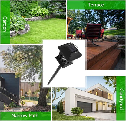 Flame Solar Lights Outdoor 2 Pcs Solar Pathway Lights Outdoor 51 LEDs for Garden Walkway Driveway Patio