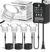 HIBOITEC Low Voltage Deck Lights Kit with Transformer Dimmable Timer and Photocell Sensor Outdoor Recessed LED Deck | Lumora