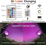 RGB Low Voltage Landscape Lights Color Changing 5W LED Landscape Lighting Outdoor Waterproof Remote Control for | Lumora