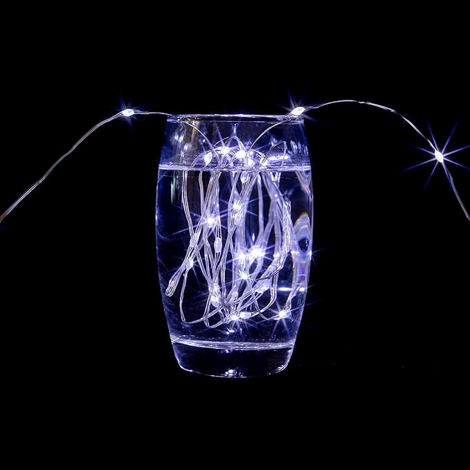 40FT Solar String Lights Outdoor, 240 LED - 2X Brighter Cool White, 8 Lighting Modes, Ultra-Dense Christmas Lights Waterproof Green Copper Wire - for Patio, Garden, Christmas