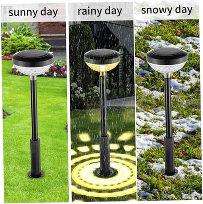 BESPORTBLE Outdoor Solar Pathway Lights Led Garden Stake Light Energy-Saving Solar Lamp for Patio Durable Material Long-Lasting Illumination
