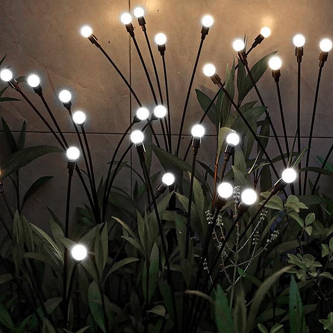 Solar Garden Lights Outdoor, 6 Pack 60LEDs Waterproof Solar Light Outdoor, Pathway Lights for Walkway, Yard, Patio,Christmas Decorations,Gift for Women for Gardening