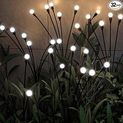 Solar Garden Lights Outdoor, 4 Pack 32LEDs Waterproof Solar Light Outdoor, Pathway Lights for Walkway, Yard, Patio,Christmas Decorations,Gift for Women for Gardening