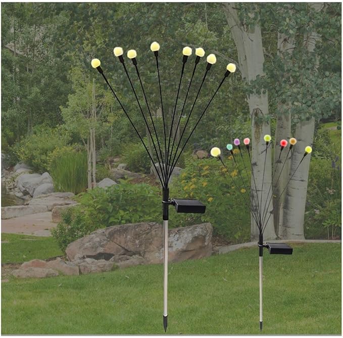 LED Solar Garden Lamp: Magical and Long-Lasting Outdoor Colors (6, Multicolor)