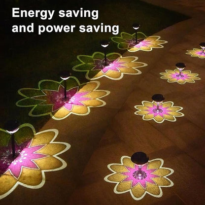 Focket Solar Pathway Lights Outdoor, 5.5in Color LED Solar Lights Outdoor, Waterproof Bright Solar Powered Garden Lights for Walkway Yard Backyard Landscape Decor