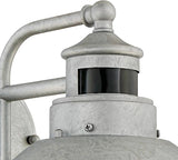 John Timberland Oberlin Rustic Industrial Farmhouse Outdoor Barn Light Fixture Galvanized Dusk to Dawn Motion | Lumora