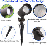 3CCT LED Landscape Lights with Connectors, 12V Low Voltage, 3000K/4000K/5000K Selectable, 3W, 200LM, Outdoor | Lumora