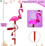 Solar Garden Lights Flamingo Decorations Outdoor Waterproof,2 Packs Solar Flamingo Light Garden Decor,Pink Flamingo | Lumora