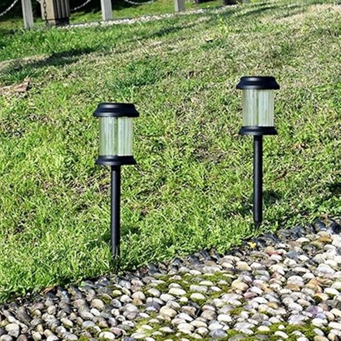 4 Pack Solar Pathway Lights Outdoor Pathway LED Solar Light IP65 Waterproof Landscape Lighting for Patio Driveway Decor (Warm White)