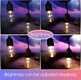 GANA Outdoor String Lights, Patio Lights 96FT Music Flash RGBW Colourful, Safe 12V Low Voltage LED Shatterproof | Lumora
