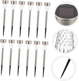 12pcs Outdoor Solar Lights for Solar Pathway Lights Low Voltage Landscape Stake Garden for Decor | Lumora