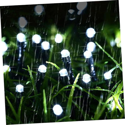 Veemoon 2 Sets Solar Powered LED String Lights Outdoor LED Beads Multi-Color Decorative for Garden Patio Christmas Wedding Party Ambiance