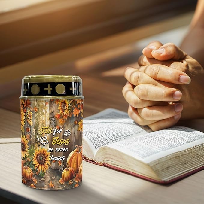 Autumn Fall for Jesus Cemetery Lights for Grave,Solar Pathway Lights Outdoor Solar Garden Light Solar Powered Lantern Landscape Lighting Yard Patio Driveway Light Solar Outdoor
