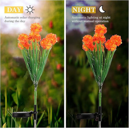 VILLCASE Solar Powered 7-Head Garden Landscape Path Lights Outdoor LED Yard Solar Pathway Lamps for Patio Lawn Driveway Decoration