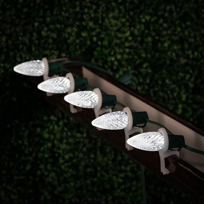 Novelty Lights 25PK C9 LED Faceted Ultra Bright Dimmable Outdoor Christmas Light Replacement Bulbs LED Replacement | Lumora