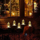 Outdoor Christmas Decorations, Solar Xmas Pathway Lights, Set of 10 Waterproof Landscape Christmas Lights, LED Lamp | Lumora