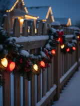 C7 Red/White Incandescent Christmas Lights, 25Ft Valentine's Day Lights with 27 Red/White C7 Ceramic Bulbs,for | Lumora