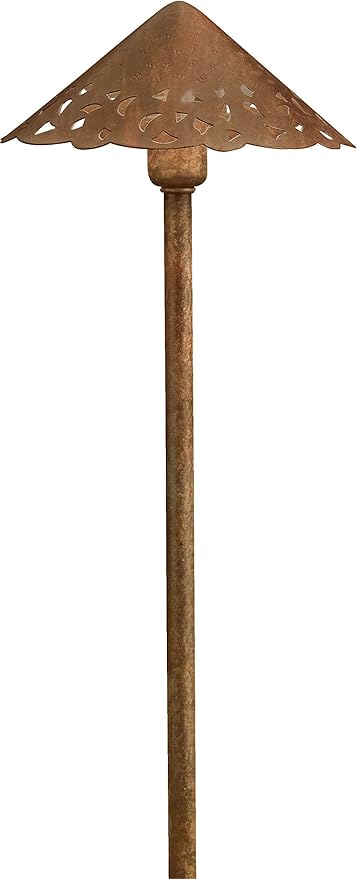 Kichler 15443TZT Lace Path & Spread 1-Light 12V, Textured Tannery Bronze