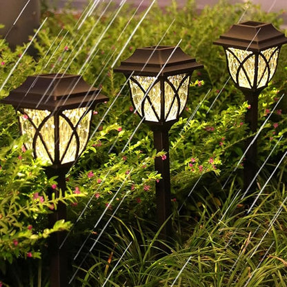 2 Pack Solar Pathway Lights Outdoor Waterproof Solar Lights Solar Yard Lights for Garden Patio Yard Landscape Pathway Driveway Lawn