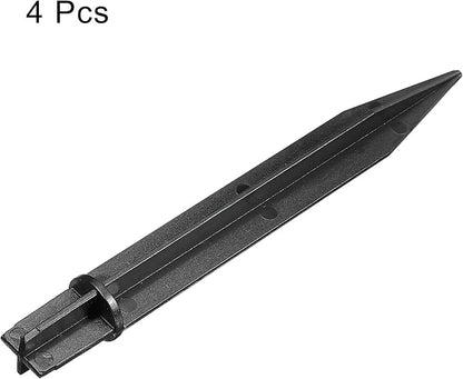 MECCANIXITY Plastic Ground Spikes 8.2 Inch Landscape Stakes Light Replacement for Solar Torch Lamps of Garden Pathway, Pack of 4