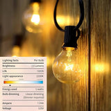 100Ft G40 Outdoor String Lights Patio Lights with 100 Edison Globe Bulbs, Connectable Outdoor String Lights | Lumora