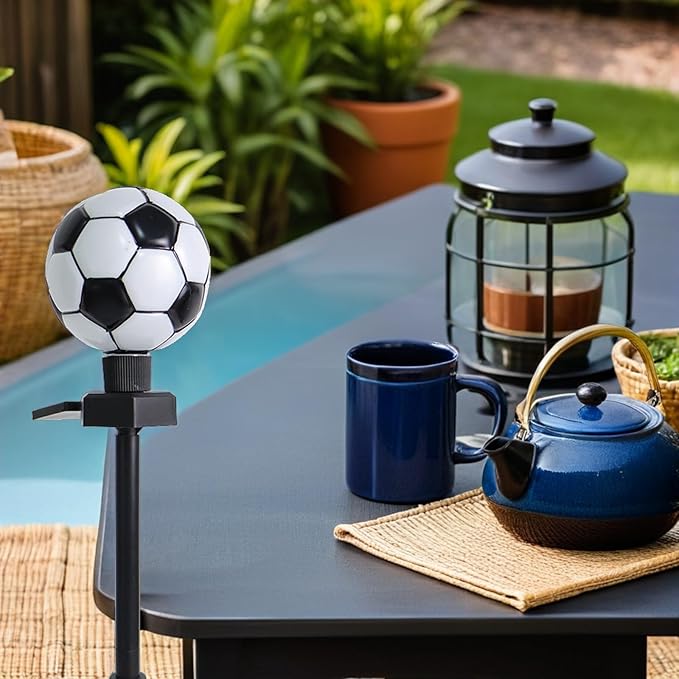 Solar Powered Soccer Lawn Stake Light, Outdoor Garden Solar Pathway Lamp, LED Decorative Yard Lawn Light for Patio and Garden Decor