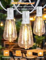 Brightever 120FT LED Outdoor String Lights with Remote, Patio Lights Outdoor Waterproof with 38 Shatterproof Edison | Lumora