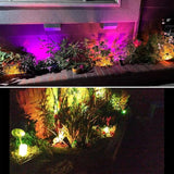 Spotlights Outdoor, RGB Color Changing Landscape Lights 12W 800lm 120V Plug in LED Spot Lights with Remote, IP66 | Lumora