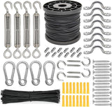 String Light Hanging Kit, Outdoor Lights Hanging Kit, Globe String Lights Suspension Kit, Outdoor Light Guide Wire | Lumora