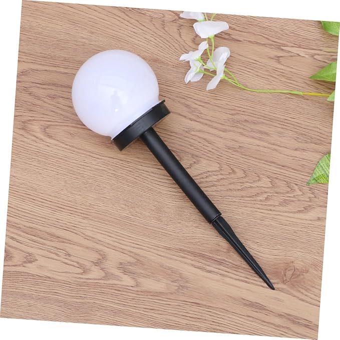 4pcs Solar Lawn Lamp Warm Light Waterproof Ground Plug Courtyard Garden Solar Path Lights Outdoor Landscape Lighting for Yard Pathway Decor