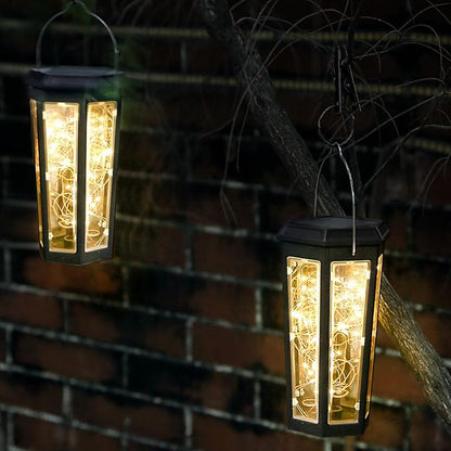 Outdoor Solar Pathway Lights - Waterproof Warm LED Garden Lamps | IP65 Rated Landscape Lighting for Patio, Yard, Walkway, Driveway, Backyard, Path Decor, Energy-Saving Night Illumination