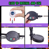 2 Packs 16 LED Halloween Purple Eyeball Decorations Light, Solar Powered Eyeball Waterproof Pathway Lights, Swaying | Lumora