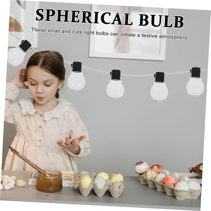 BESPORTBLE 20pcs Transparent Globe Bulb String Light Replacement Plastic Pendant Lampshades for Indoor Outdoor Decorative Hanging Lights Impact Resistant Abs Material for Garden Party Wedding