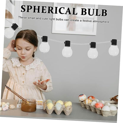 BESPORTBLE 20pcs Transparent Globe Bulb String Light Replacement Plastic Pendant Lampshades for Indoor Outdoor Decorative Hanging Lights Impact Resistant Abs Material for Garden Party Wedding