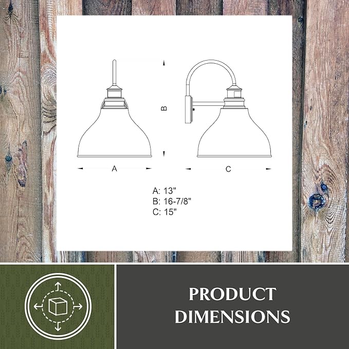 VAXCEL Delano Bronze Motion Sensor Dusk to Dawn Farmhouse Barn Dark Sky Outdoor Wall Light | Lumora