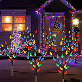 Upgraded 6 Packs 120 LED C6 Solar Christmas Lights, Christmas Decorations Outdoor Yard Lights, 8 Modes Waterproof | Lumora