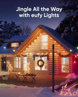 eufy Outdoor String Lights E10, 96ft with 30 Smart RGBWW LED Bulbs, Endless AI Light Themes for Christmas | Lumora