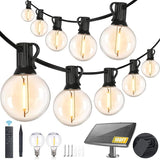 100FT Solar String Lights Outdoor Waterproof with Remote, G40 Solar Powered String Lights with 30+2 LED | Lumora