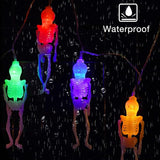 Skeleton Lights Halloween String Lights - 10Ft 20LEDs Skeletons Halloween Lights Decoration, 2 Lighting Modes | Lumora