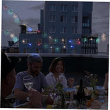 Solar Cherry Blossom String Lights LED Colorful Flower Shape Solar-Powered Outdoor Patio Lights with Modes for | Lumora